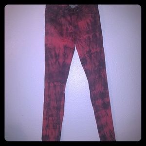 Women's acid wash skinny jean/legging